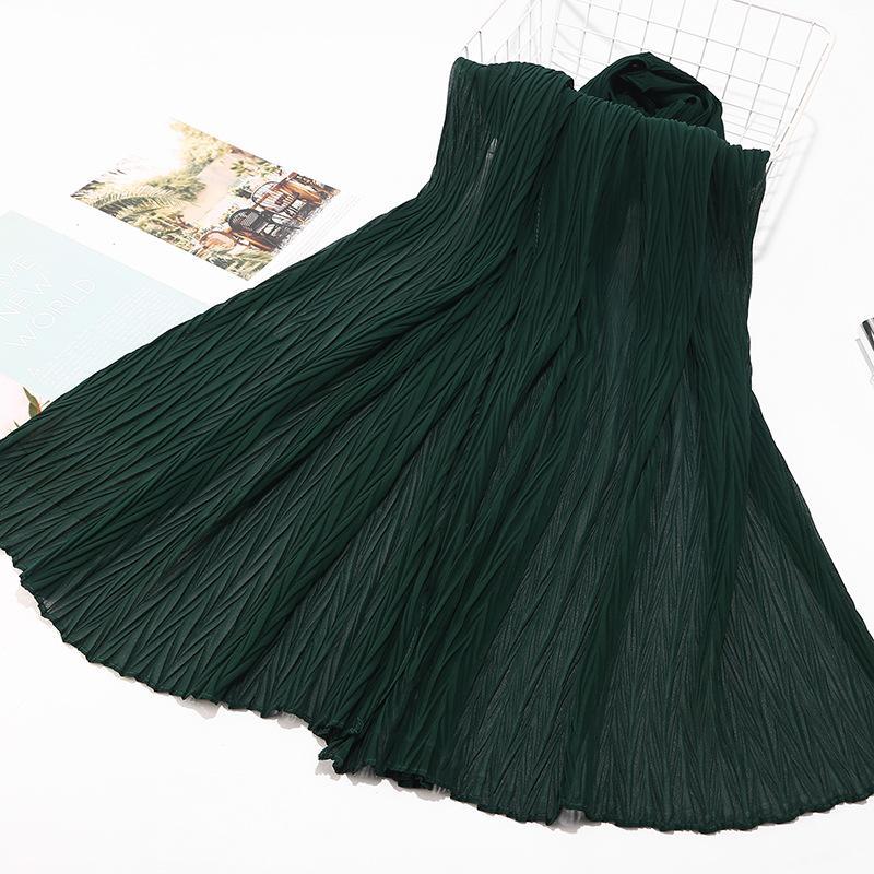 HAYA HA1137 Pearl Chiffon Baotou Scarf