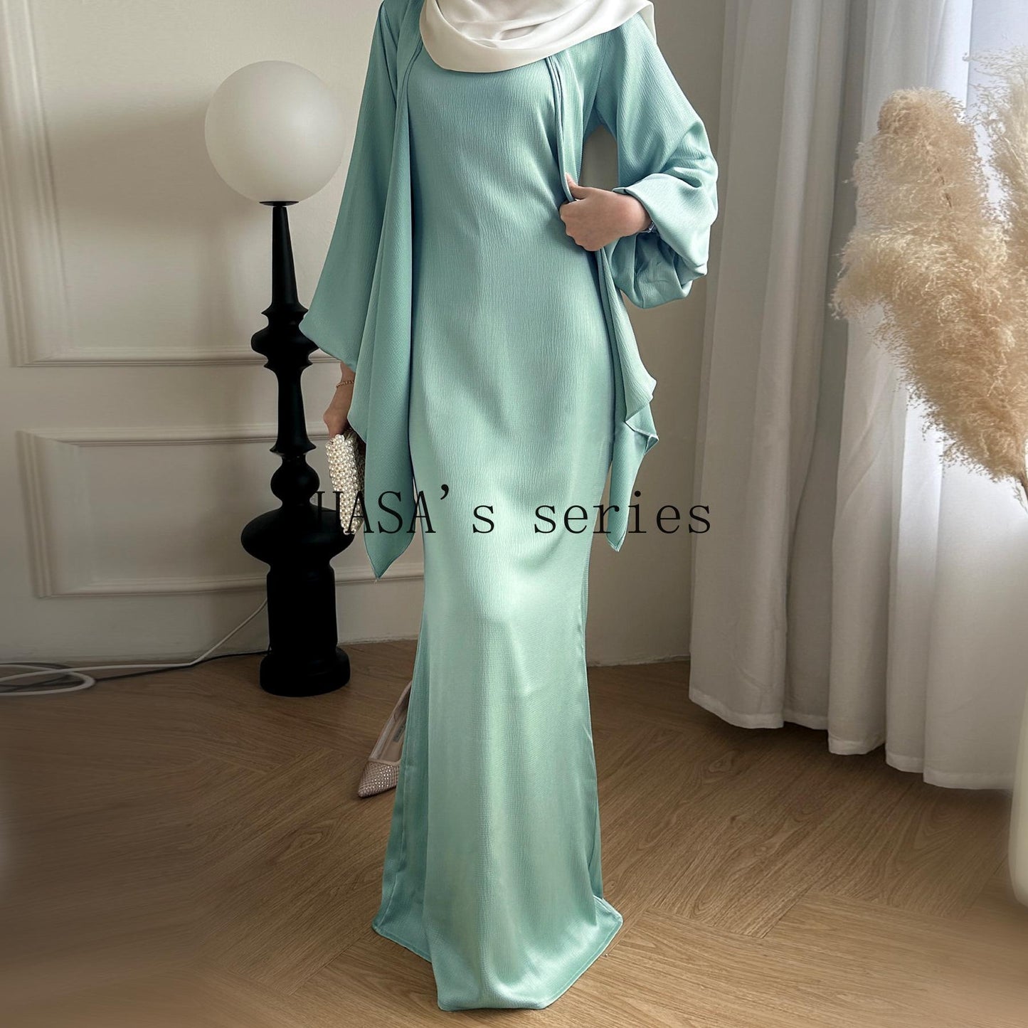 HS4845 Simple, Solid-color, Loose-fitting Two-piece Set, A Comfortable and Coordinated Outfit.