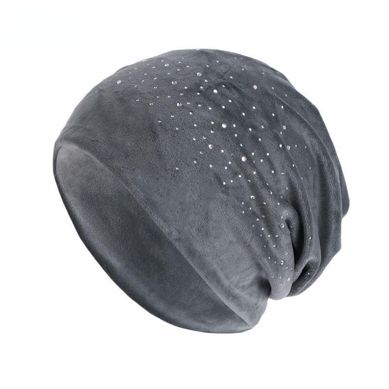 HAYA HA1091 Full Sky Star Diamond Muslim Headband Hat