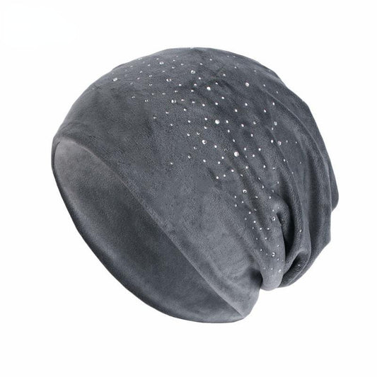 HAYA HA1091 Full Sky Star Diamond Muslim Headband Hat