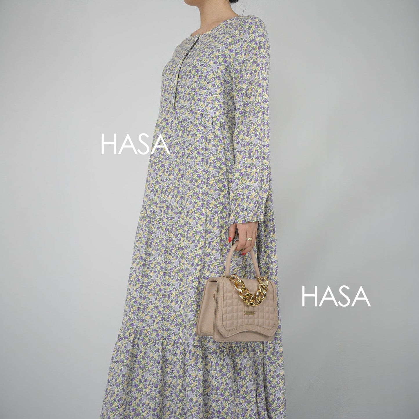 HAYA  Summer rayon dress front button design HAYA0620
