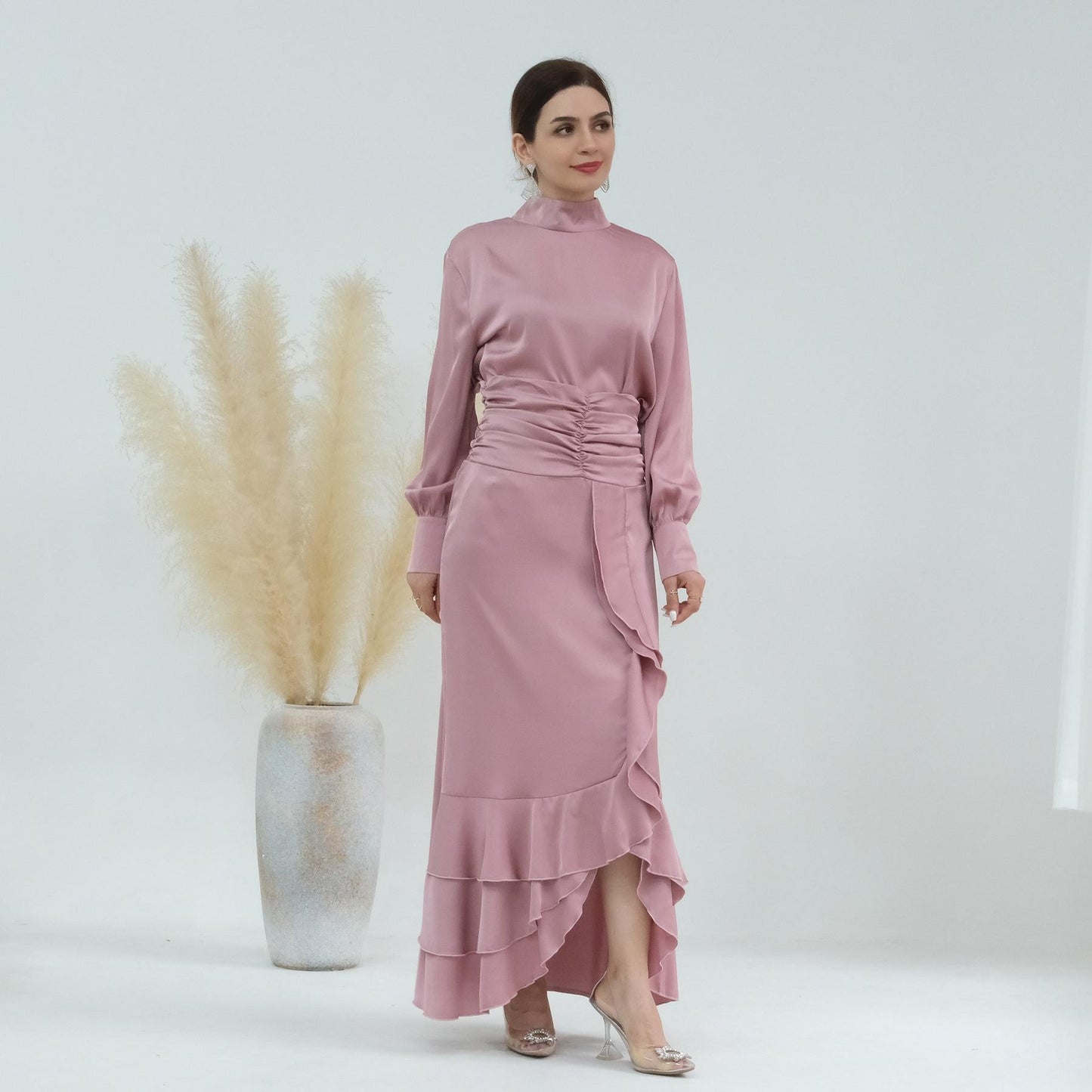 HAYA HAYA0718 Solid Colour High Neck Slimming Set