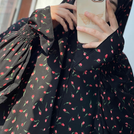 HAYA HAYA1013 Printed Dress Robe