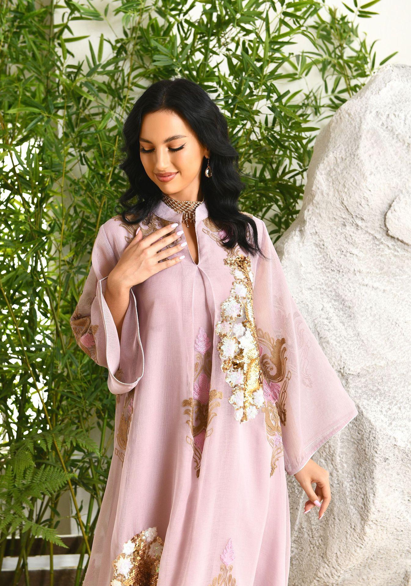 HAYA HAYA0443 Muslim Embroidered Dress