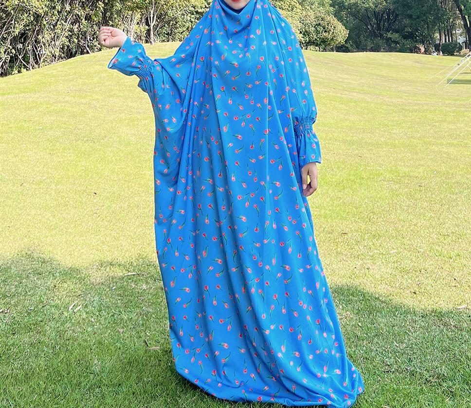 HAYA HAYA1013 Printed Dress Robe