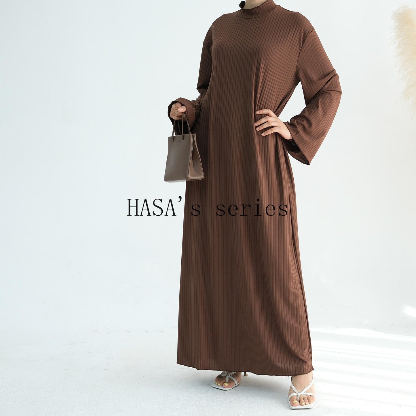 HA5509 Beautiful Stand Collar Dress Robe - Lightweight multi-color design, comfortable and stylish party  wear red dress thick  thigh 2  part bow  outfits