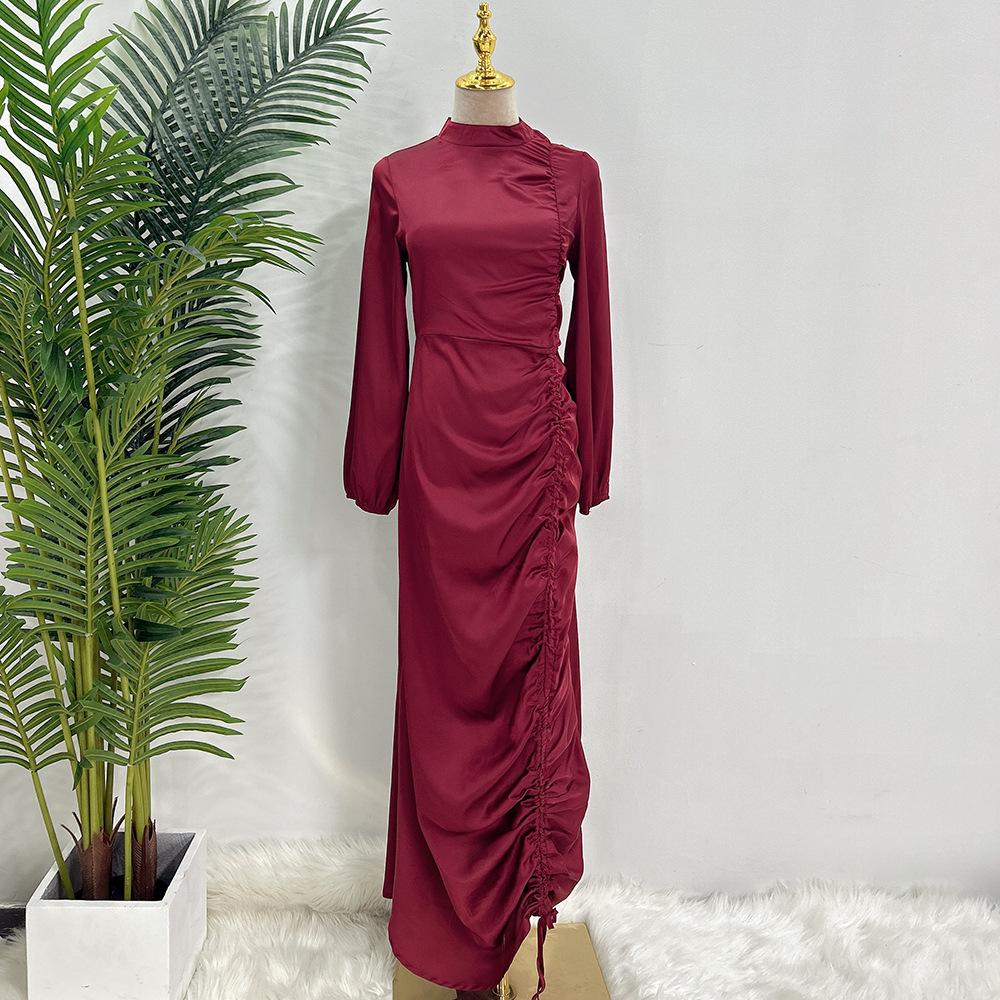 HAYA HAYA1045 Solid Color Large Robe Dress