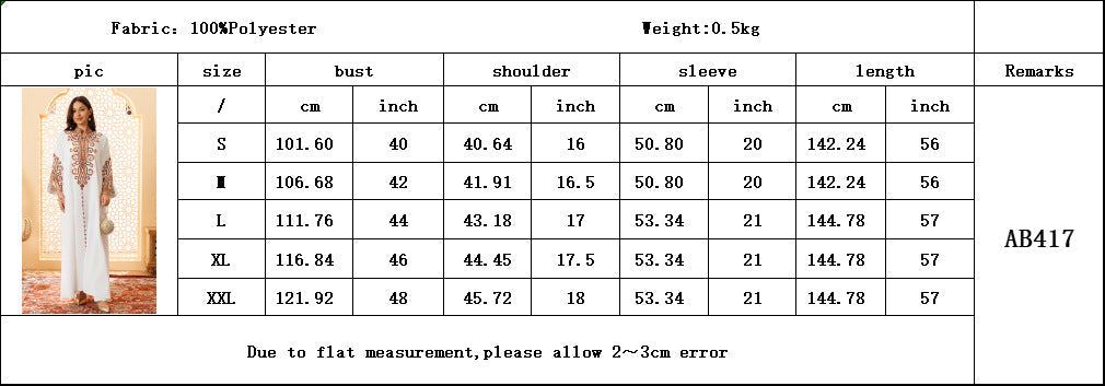 HA6652 Rope embroidery midi dress with elegant stand-up collar design