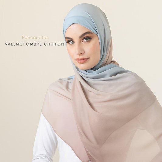 HAYA HA1148 New Gradient Chiffon Headscarf