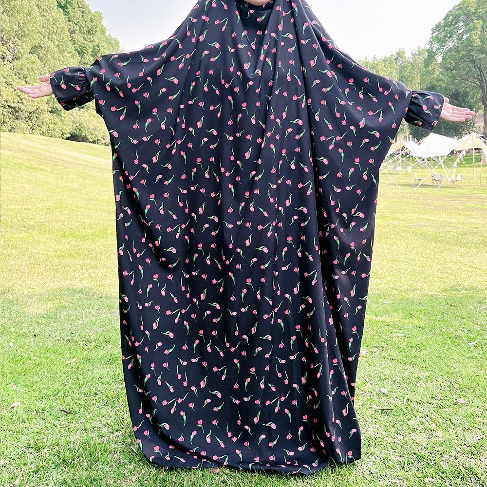 HAYA HAYA1013 Printed Dress Robe