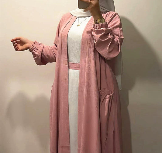 HAYA HAYA1014 Elegant Coat Long Skirt