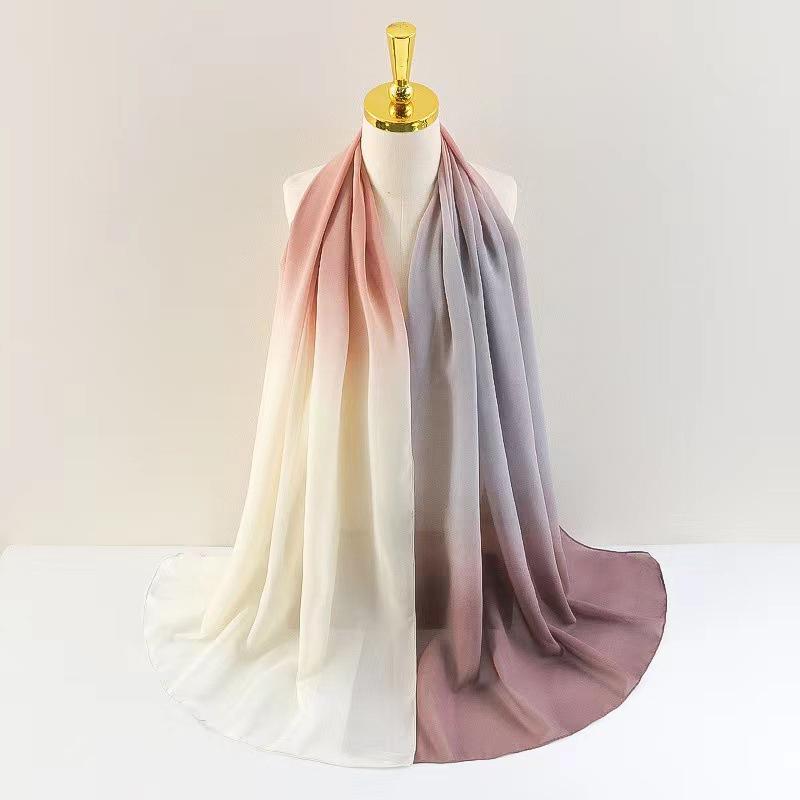 HAYA HA1148 New Gradient Chiffon Headscarf