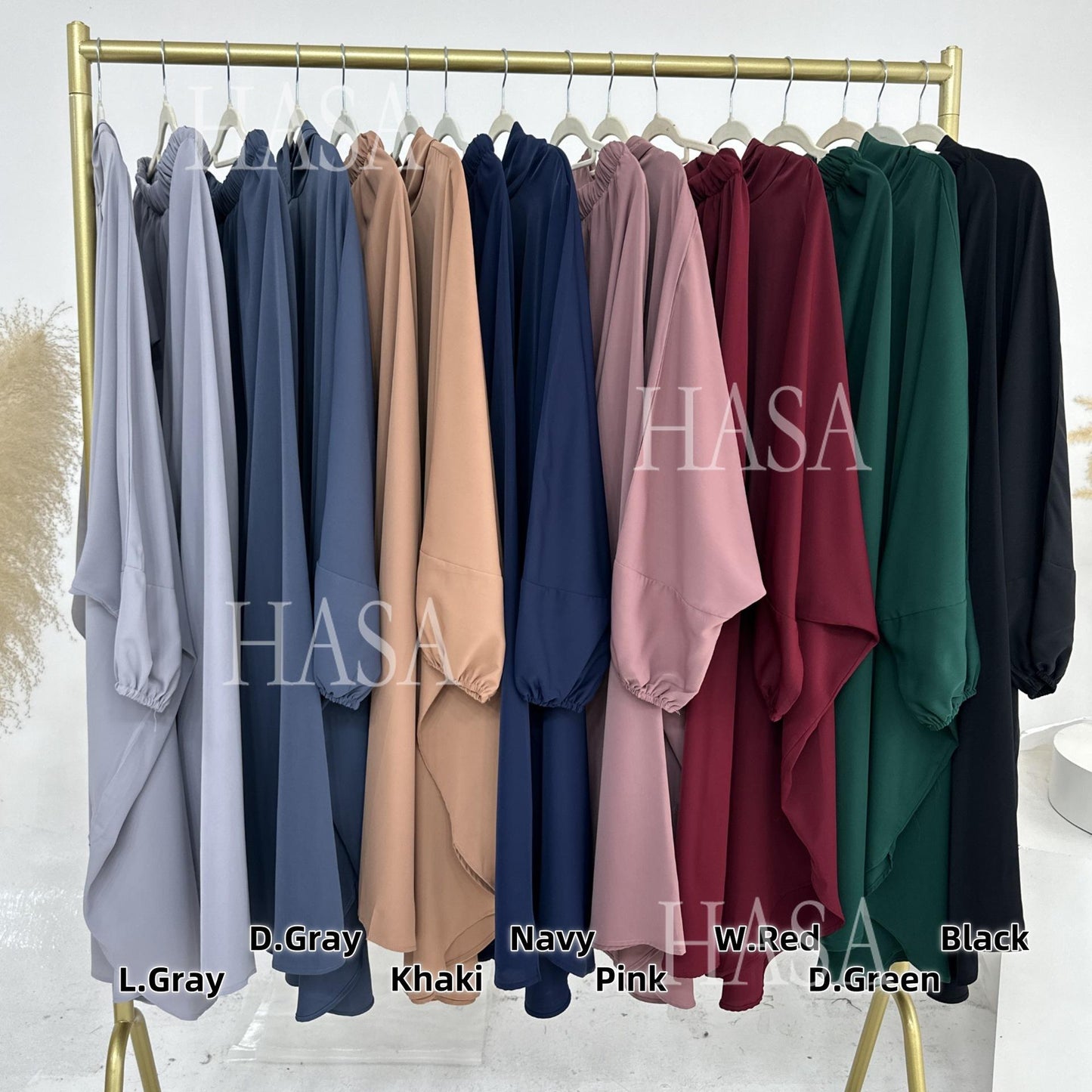 HA6583 Women's Loose Long Robe Suit