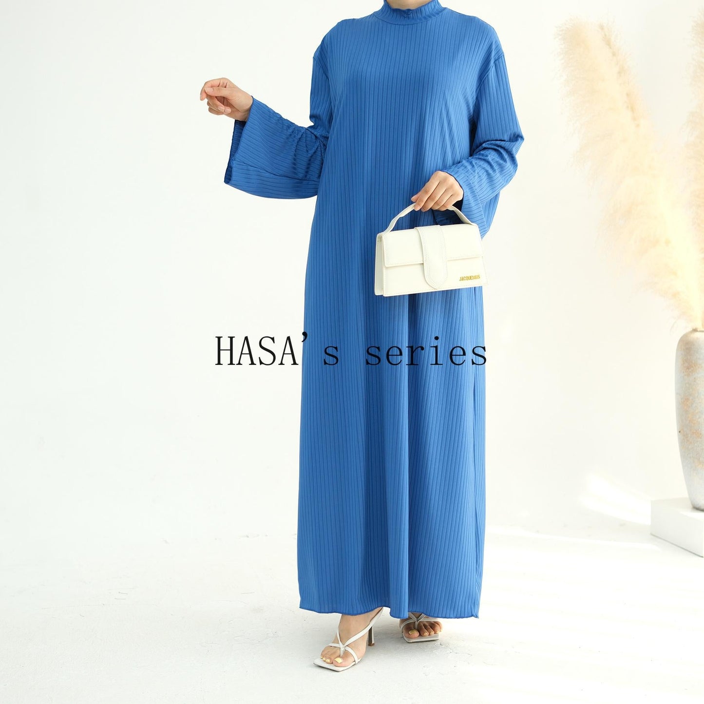 HA5509 Beautiful Stand Collar Dress Robe - Lightweight multi-color design, comfortable and stylish party  wear red dress thick  thigh 2  part bow  outfits