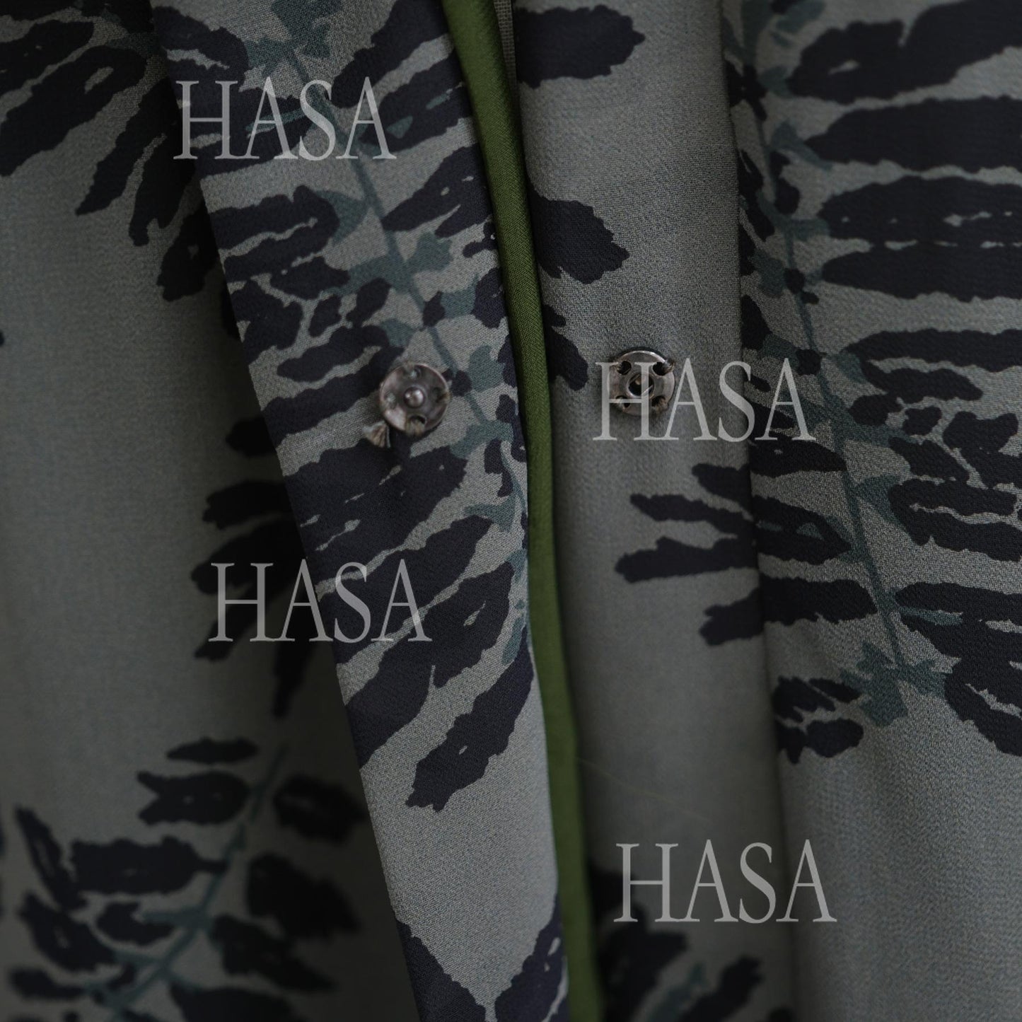 HA6515 Summer Printed Chiffon Jacket and Headscarf Two-Piece Set