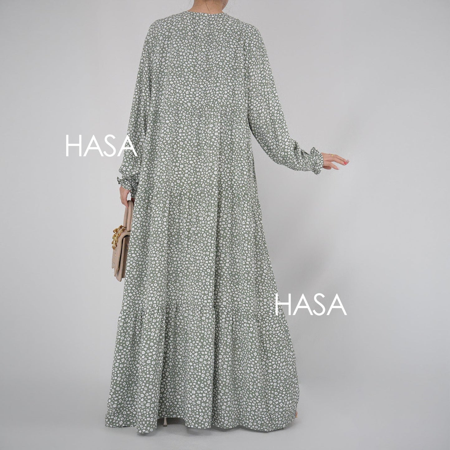 HAYA  Summer rayon dress front button design HAYA0620