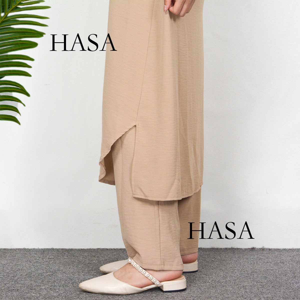 HAYA0628 HAYA  Crepe women's two-piece suit