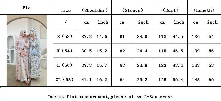 HA6515 Summer Printed Chiffon Jacket and Headscarf Two-Piece Set