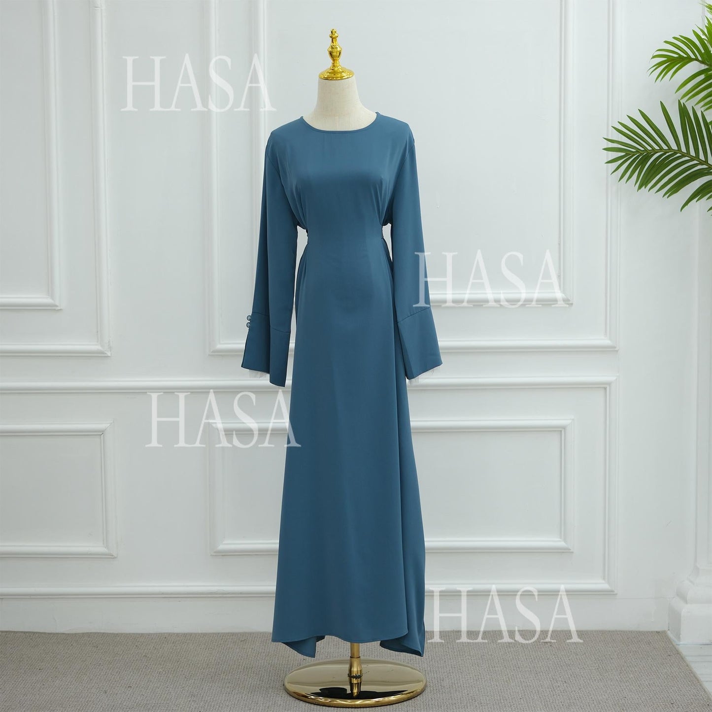 HASA's series HA6507 Simple style spliced lace robe dress (headscarf not included)