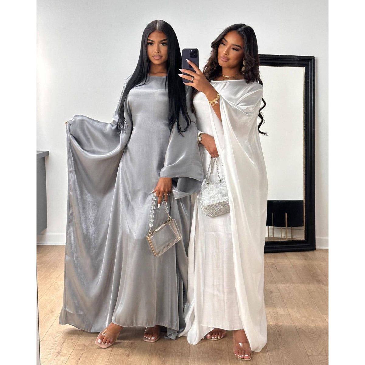 HA1348 Elegant Kaftan in Gold Cotton – 20 Vibrant Colors Available