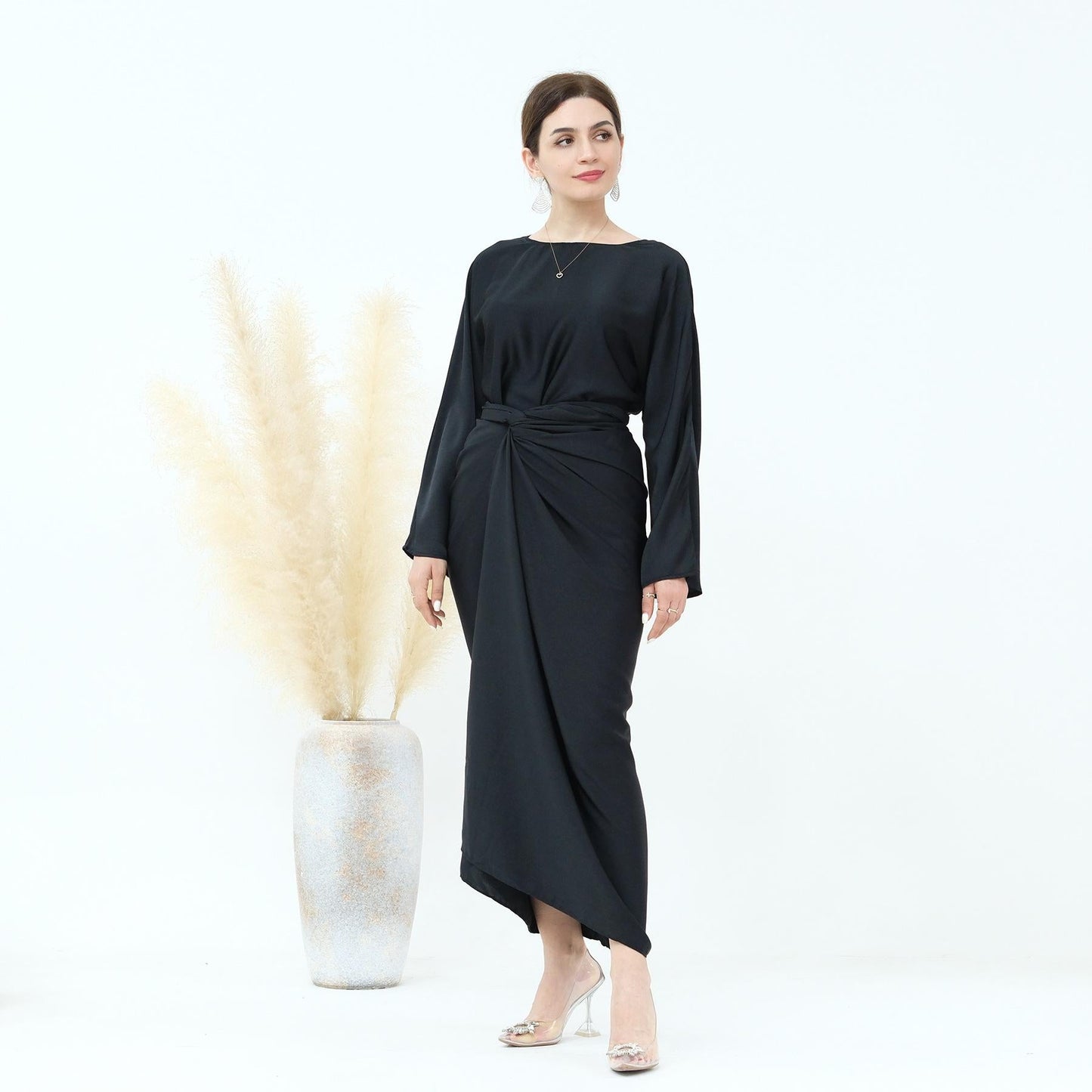 HAYA HAYA1010 2PCS Set Fashion Top and Skirt
