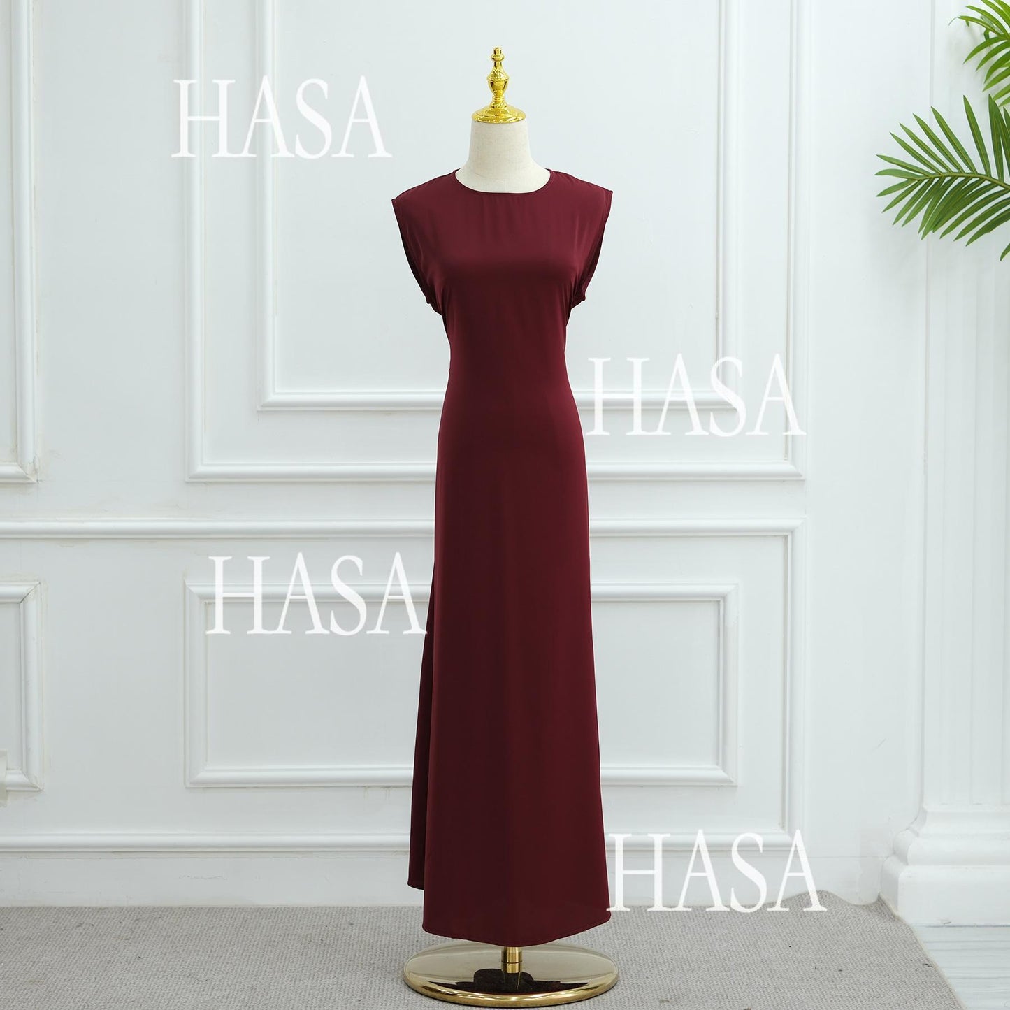 HA5883  A Two-piece Robe and Skirt Set with A Soft Bow and A Belt Design open abaya outfit