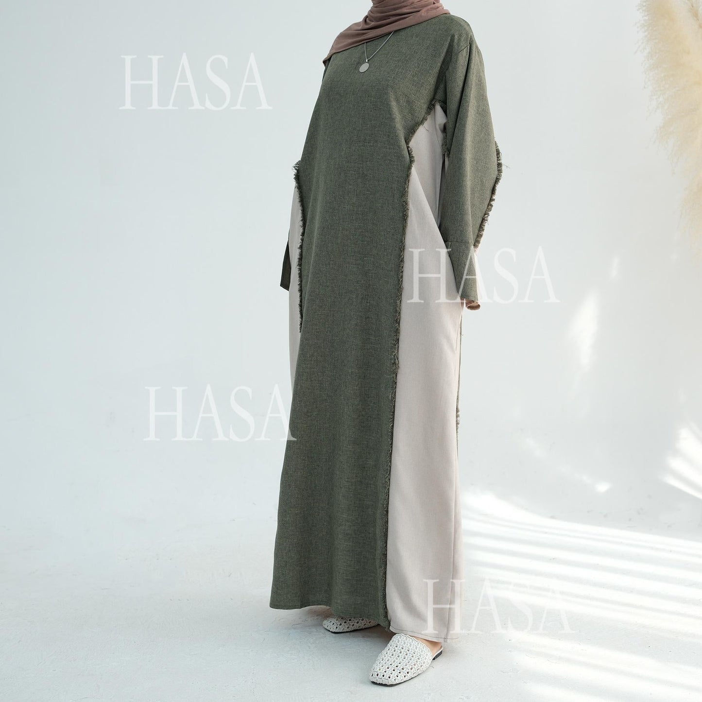 HA5606 Stylish Patchwork Robe - Cardigan and Dress (belt Pockets Only on Dress) party  wear red dress graduation  dress thick  thigh 2  part bow  outfits