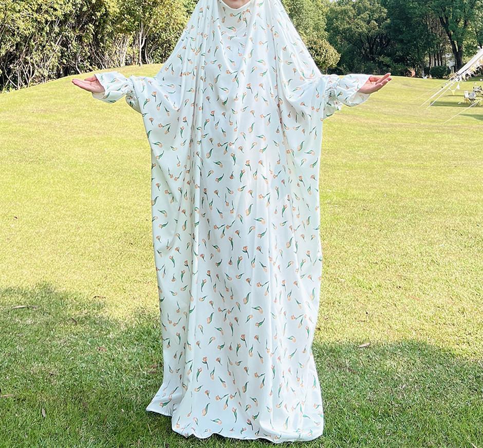 HAYA HAYA1013 Printed Dress Robe