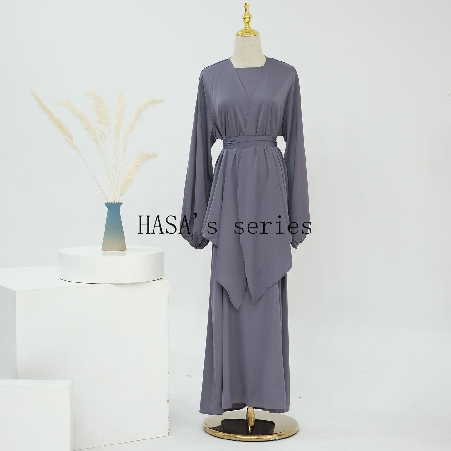 HS4845 Simple, Solid-color, Loose-fitting Two-piece Set, A Comfortable and Coordinated Outfit.