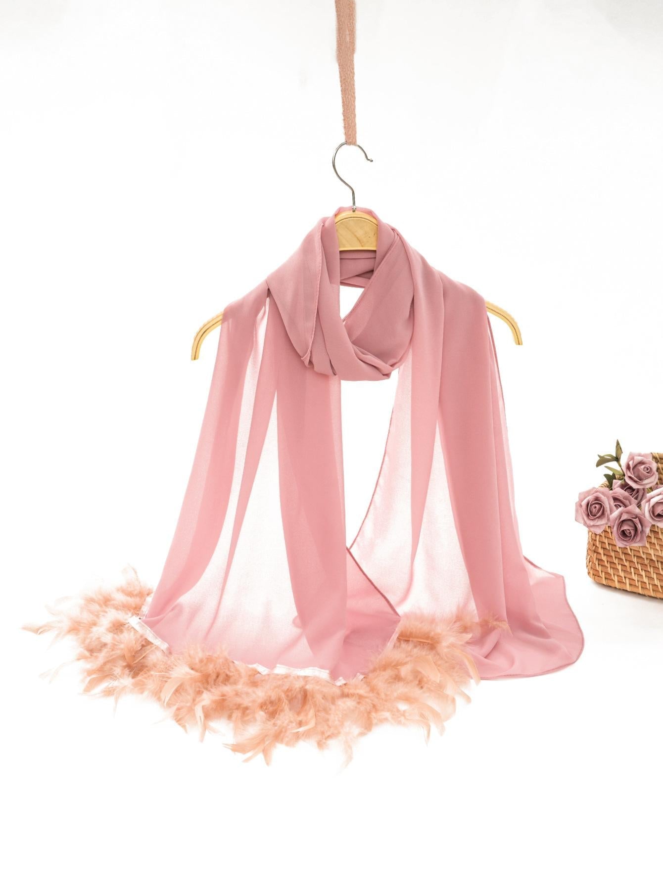 HAYA HA1146 Pure Color Chiffon Breathable Headscarf