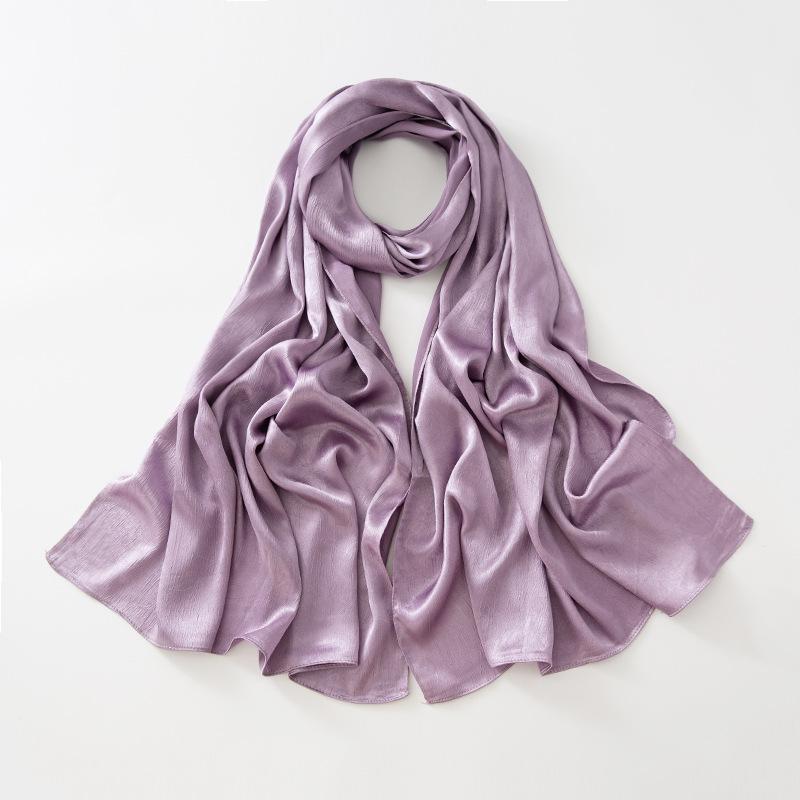 HAYA HA1104 Silk Smooth Headband Shawl Solid Color Headband