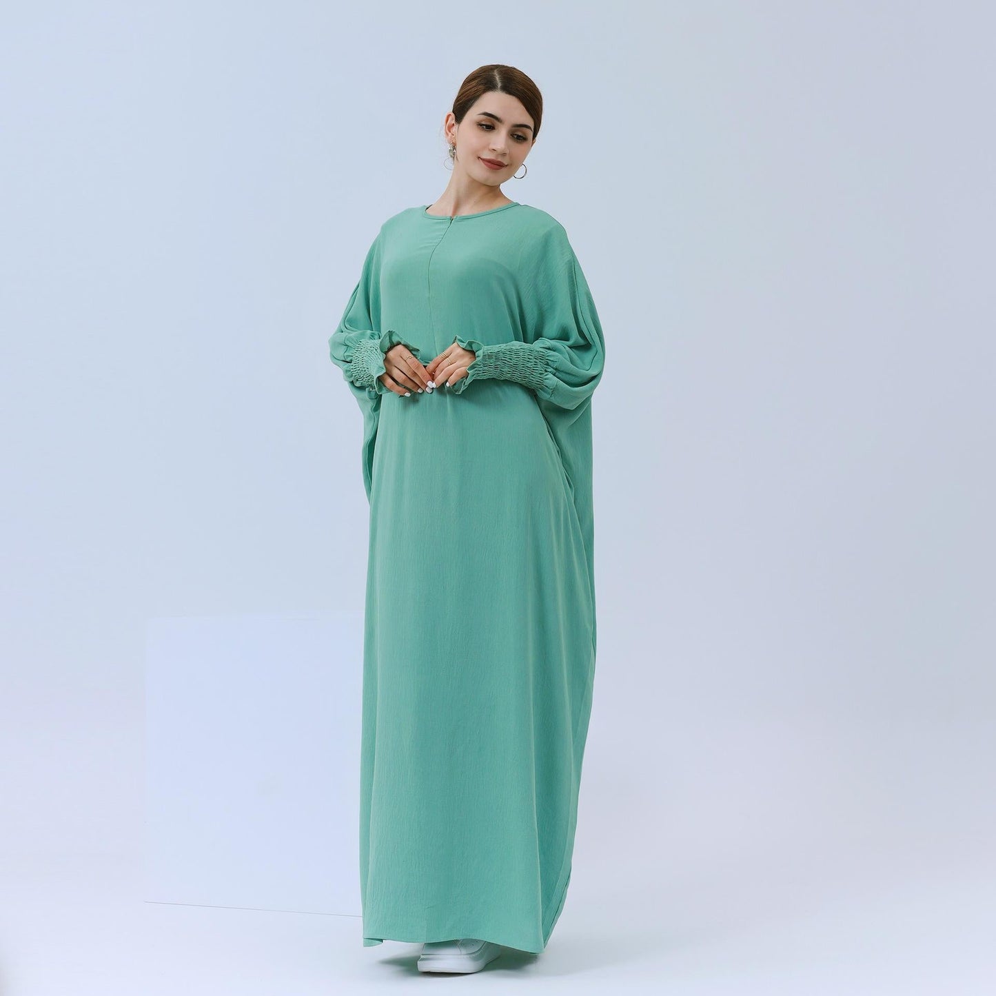 HAYA HAYA1003 Solid Bat Dress