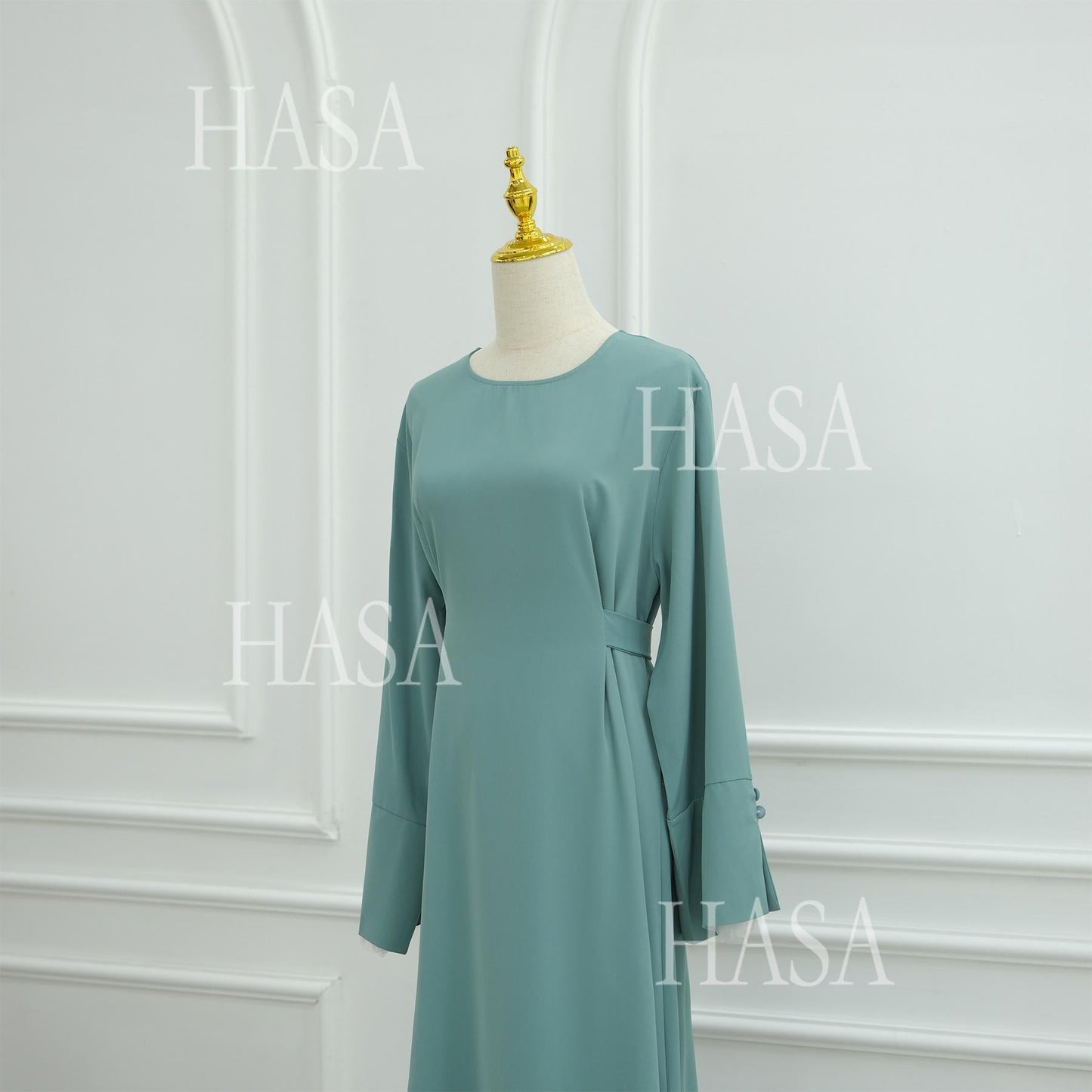 HASA's series HA6507 Simple style spliced lace robe dress (headscarf not included)