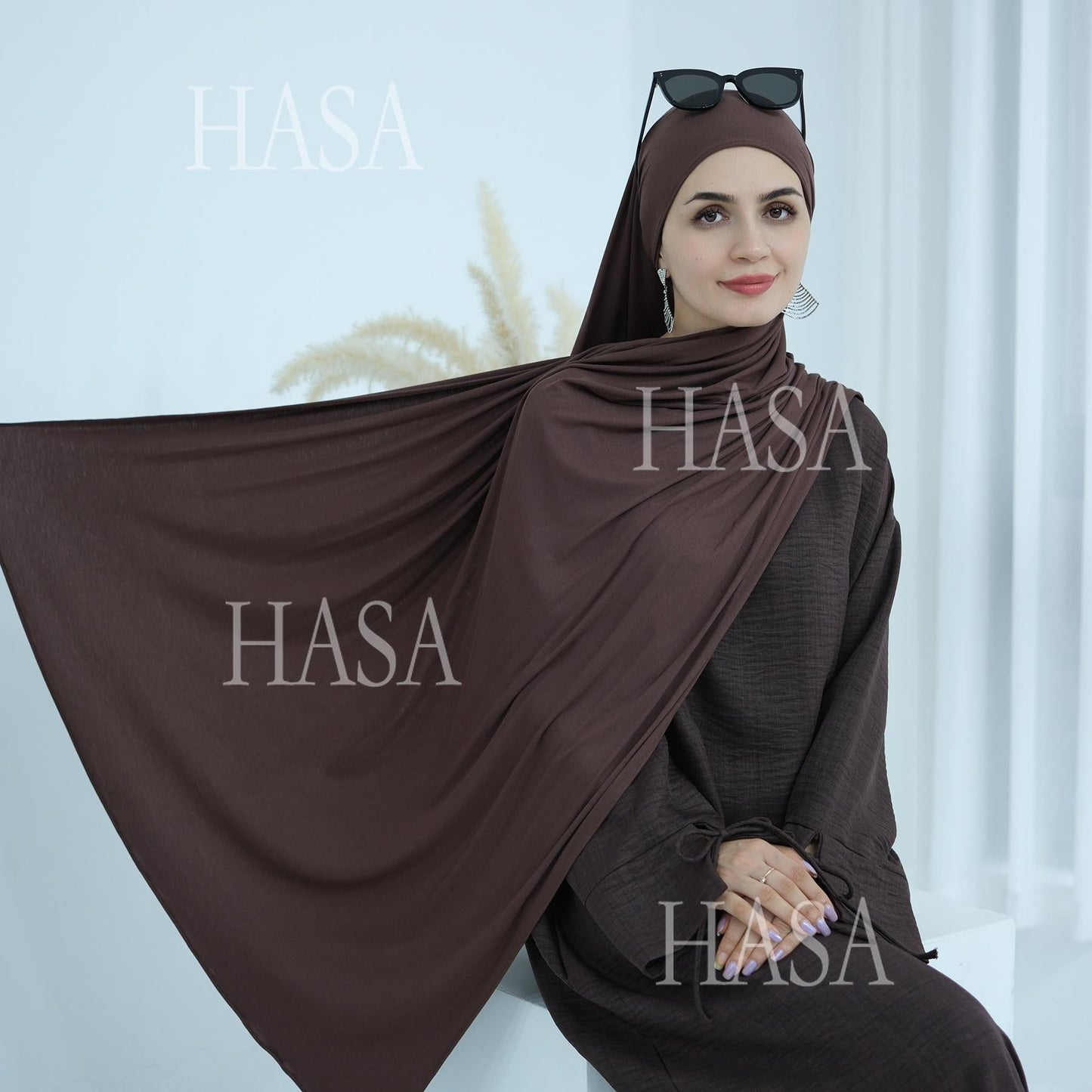 HA6554 Plain Modal Cotton Scarf with Lightweight Comfort