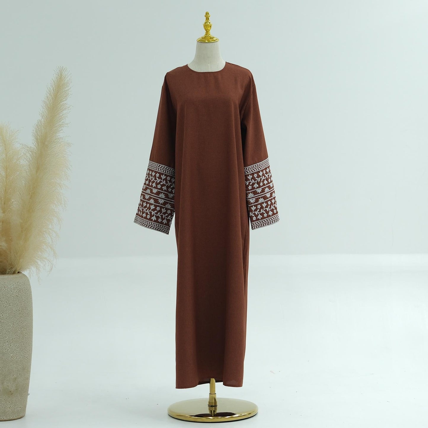 HAYA HA1172 Embroidered Elegant Dress Robe