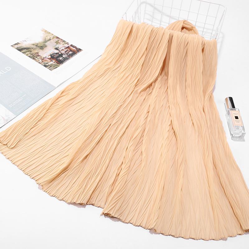 HAYA HA1137 Pearl Chiffon Baotou Scarf