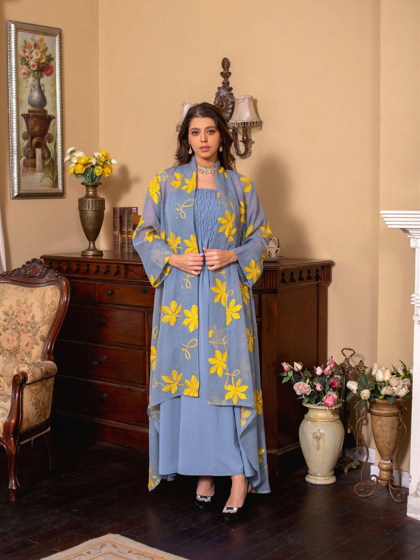 HAYA HAYA1076 2pcs Inner Dress  with Cardigan
