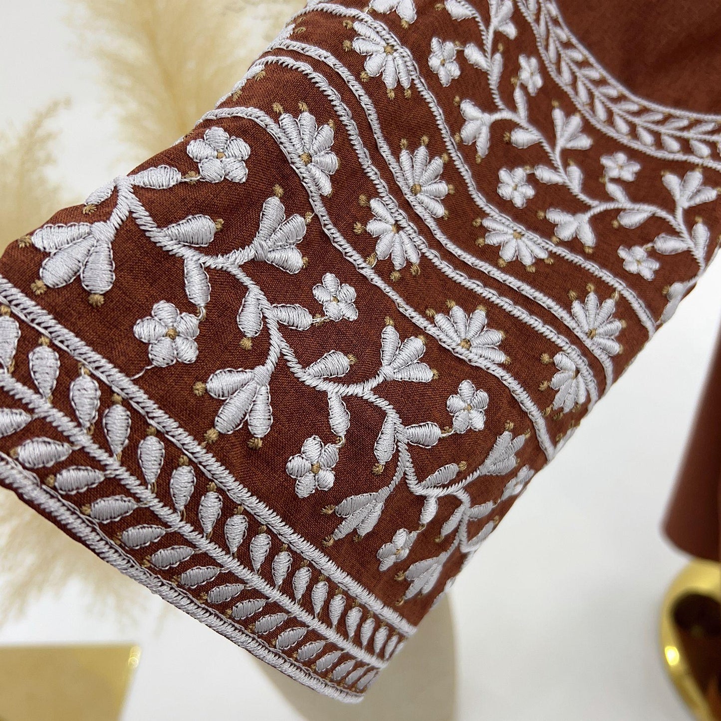 HAYA HA1172 Embroidered Elegant Dress Robe