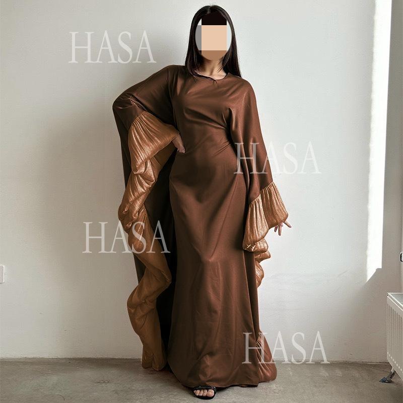 HA6473 Elegant and Graceful Heavy Stitching Lace Sleeve Robe