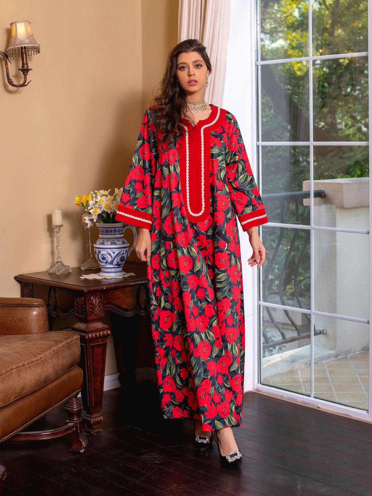 HAYA HAYA1072 Fashion New Product Hot Diamond Printed Dress