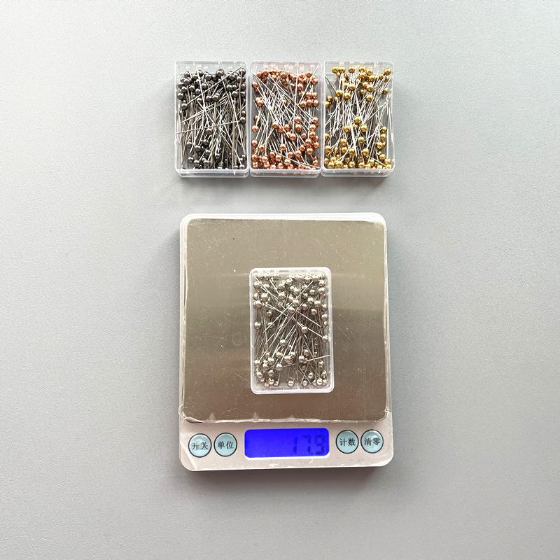 HAYA HAYA1066 100pcs/box Stainless Steel Pearl Breast Needle Scarf Button