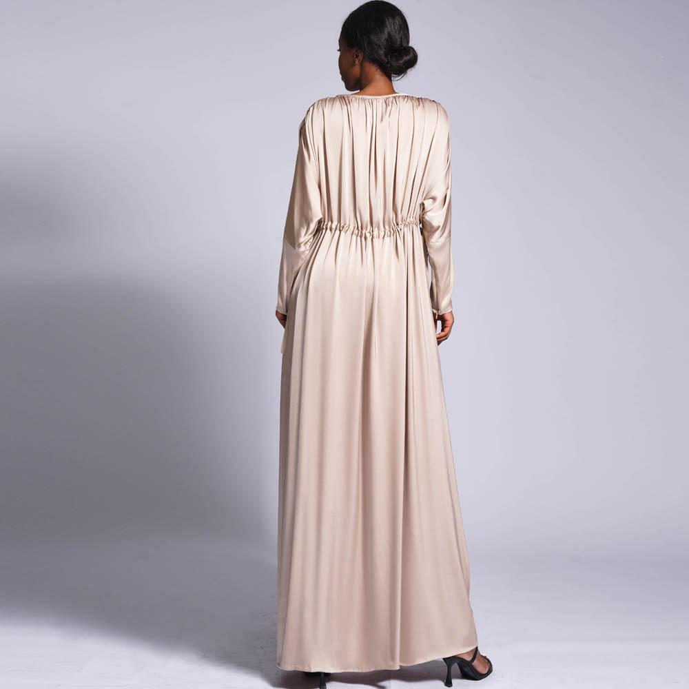 HAYA HAYA0435 Temperament Solid Color Raglan Dress