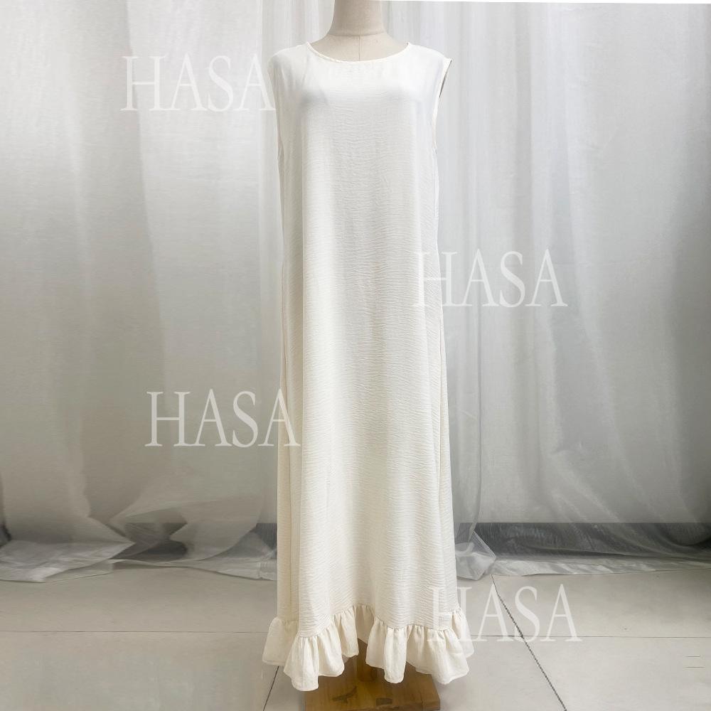 HA5860 Fashionable Imitation Linen Solid Color Robe, Breathable and Comfortable Leading The Trend abaya girl