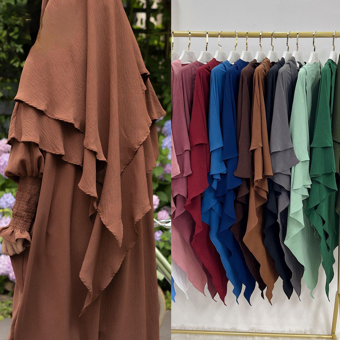 HAYA HAYA1004 2pcs Set  Abaya+Hijab