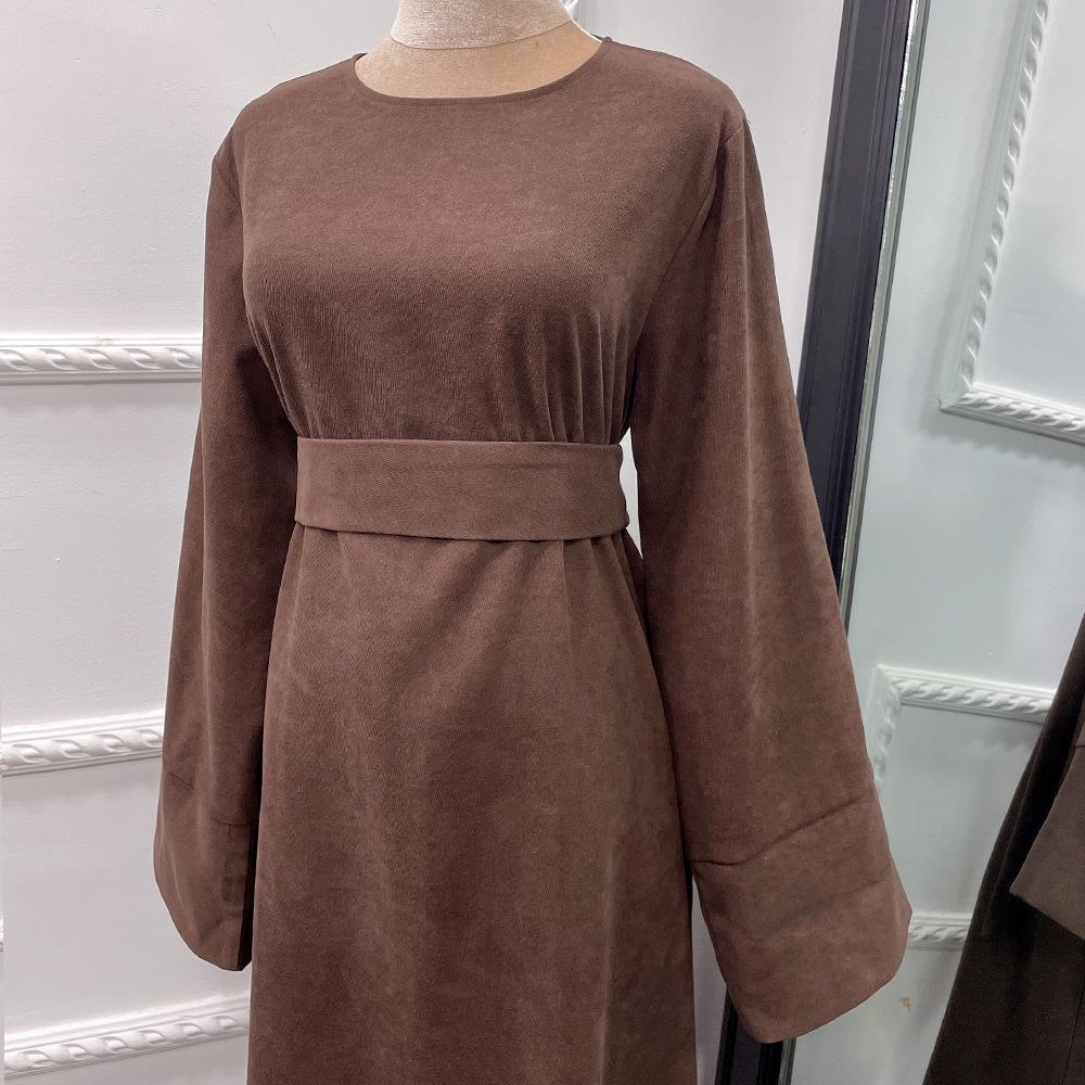 HAYA HAYA1011 Solid Color Tunic Dress