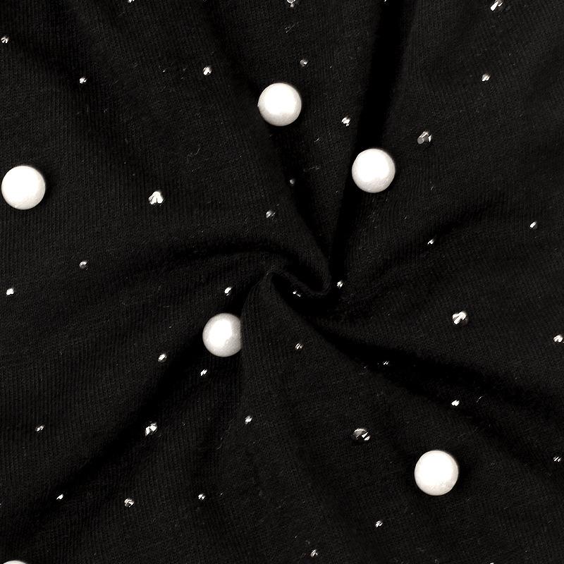 HAYA HA1092 Pearl Hot Diamond Pullover Cap