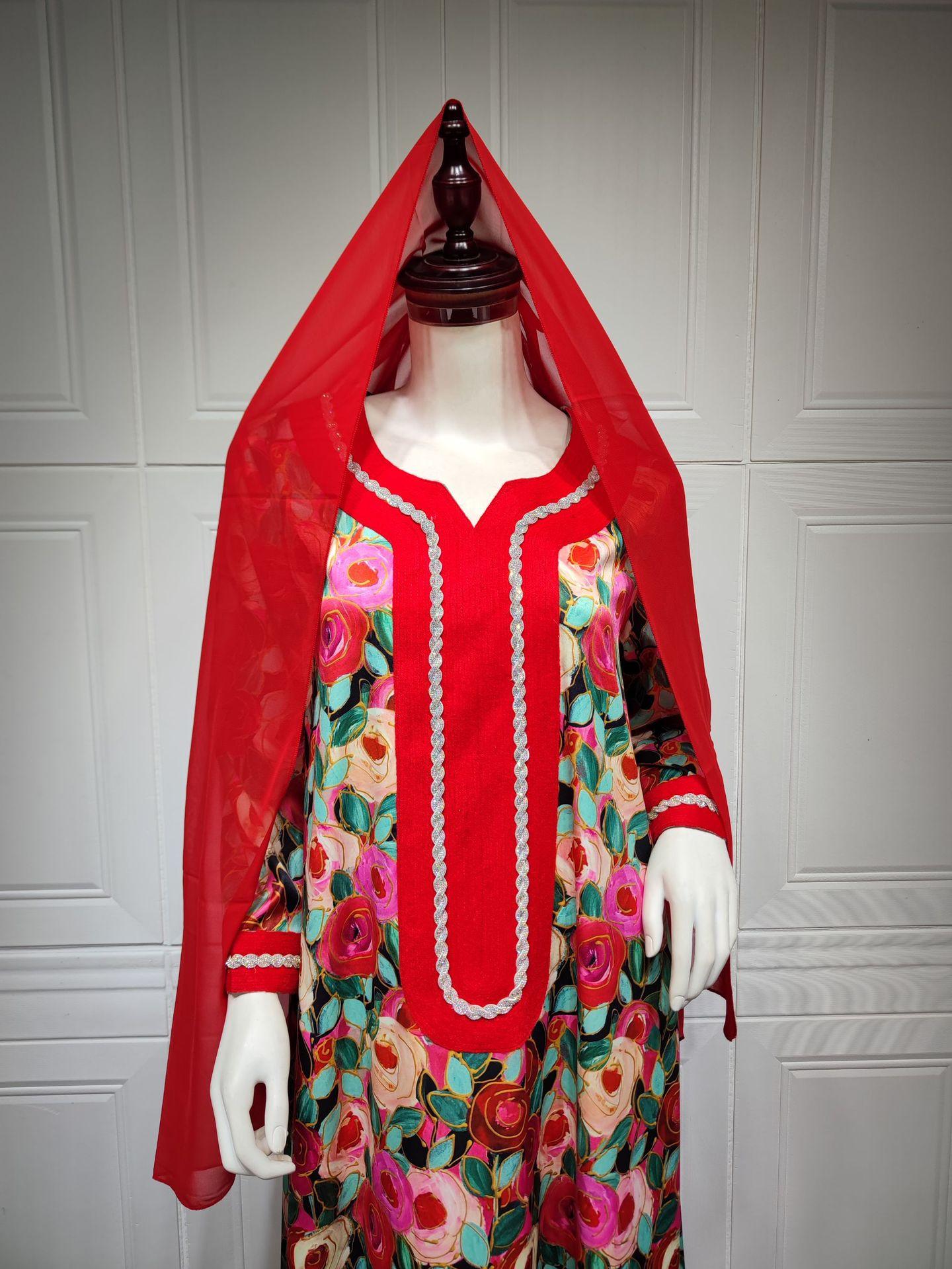 HAYA HAYA1073 Fashionable Embroidered Dress