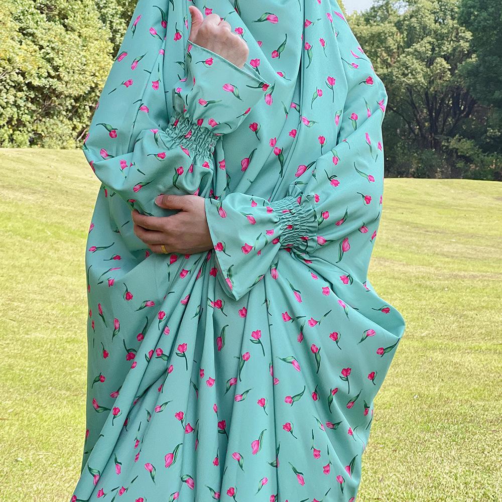 HAYA HAYA1013 Printed Dress Robe