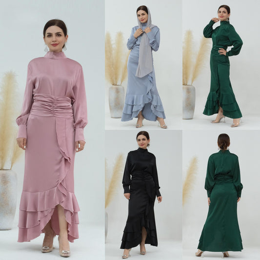 HAYA HAYA0718 Solid Colour High Neck Slimming Set