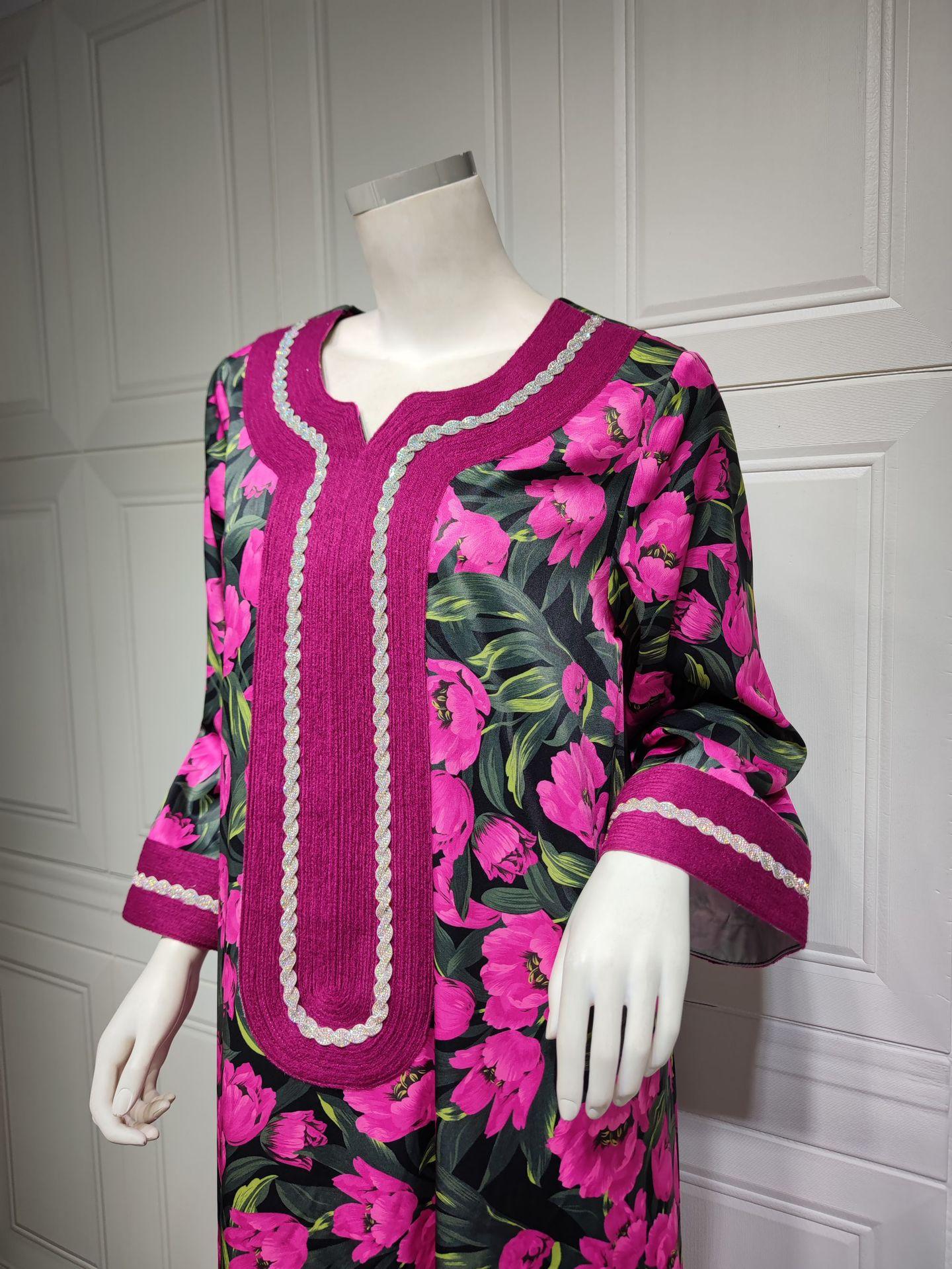 HAYA HAYA1072 Fashion New Product Hot Diamond Printed Dress